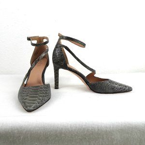 Naturalizer 27 Edit Abilyn Pumps Women's Size 12 Gray Snakeskin Print